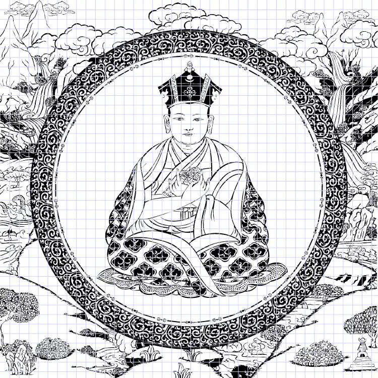Esquisse du Mandala du Karmapa