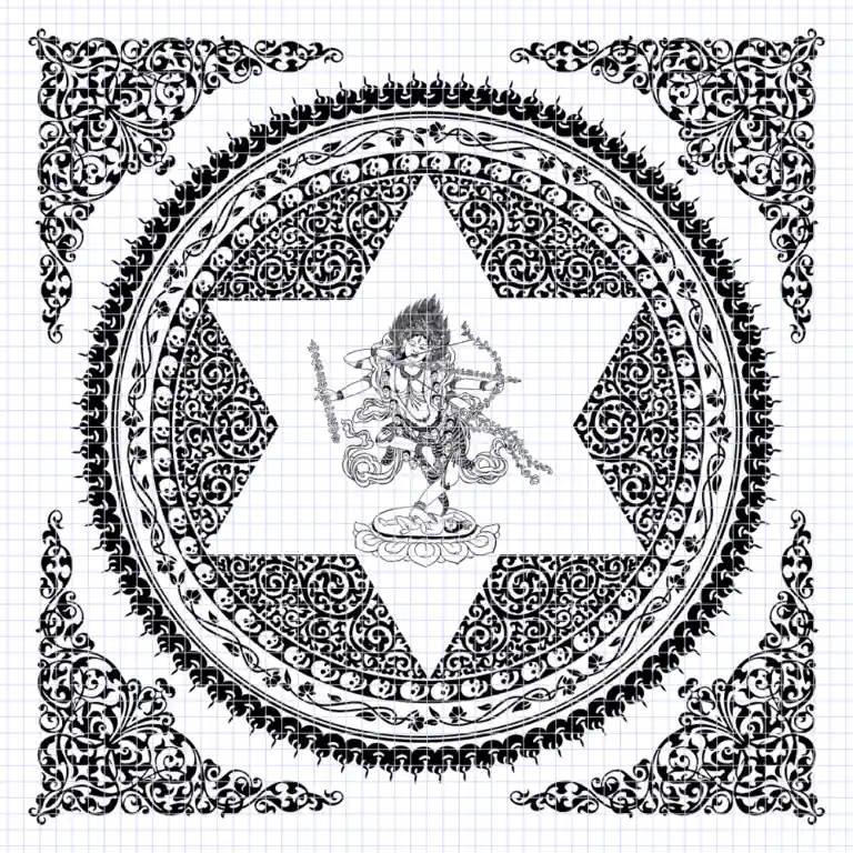 Esquisse de la Yogini Kurukulla