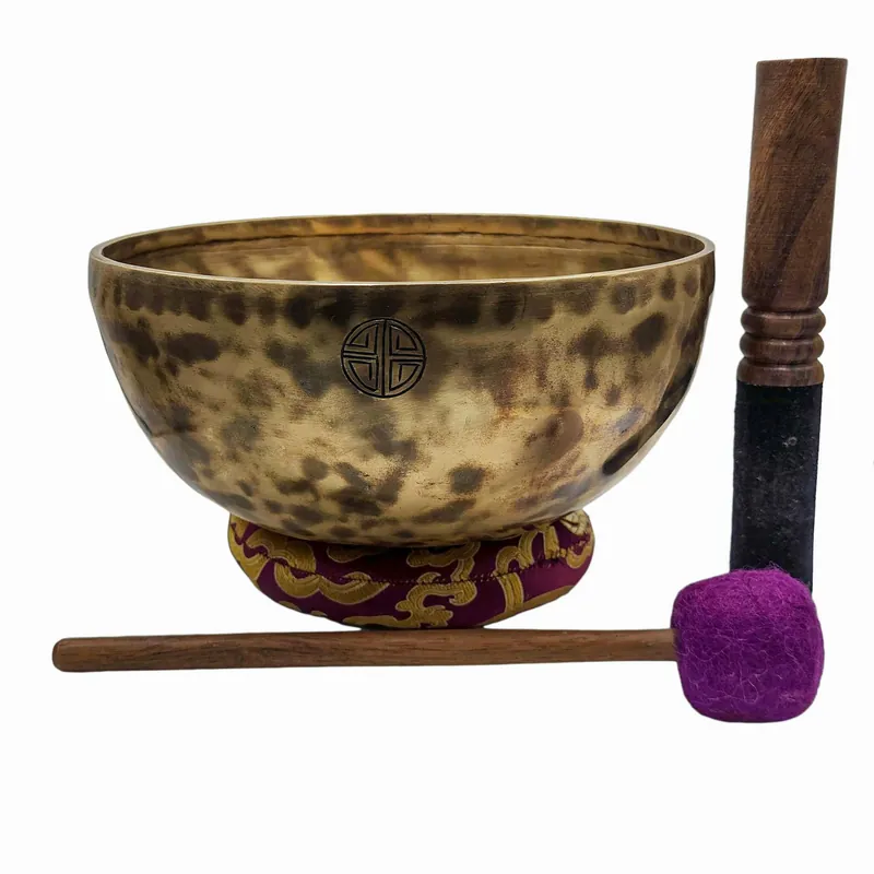 Bol chantant en bronze de pleine lune