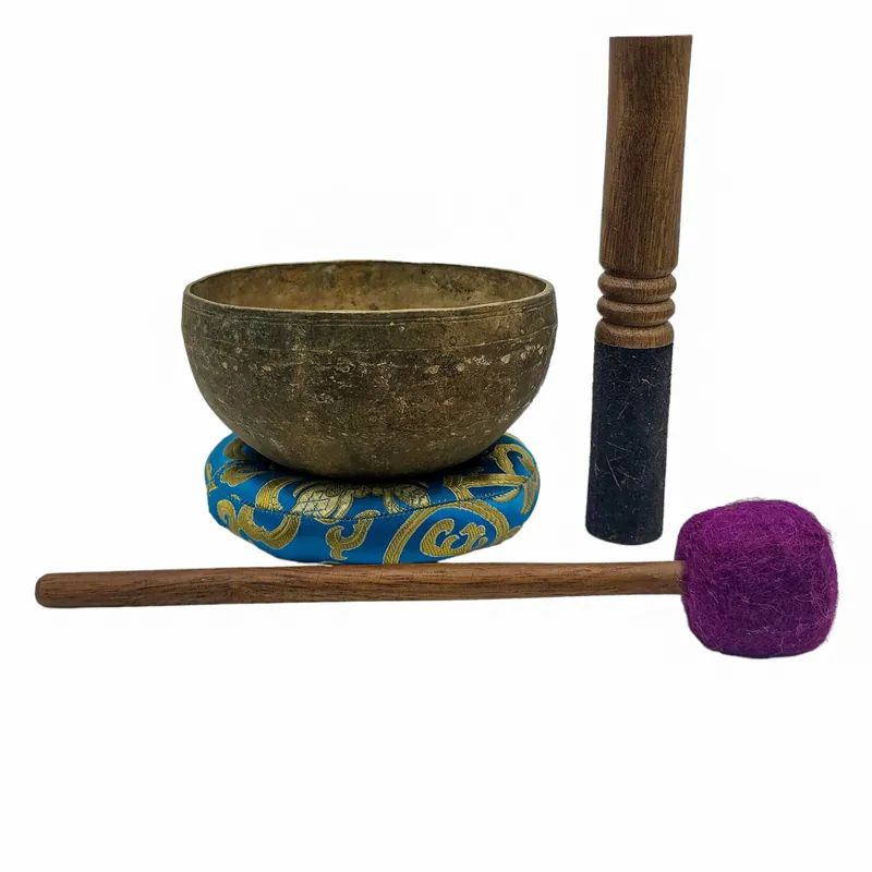 Bol chantant rituel Jambati antique