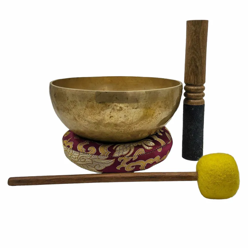 Bol chantant rituel en bronze Jambati