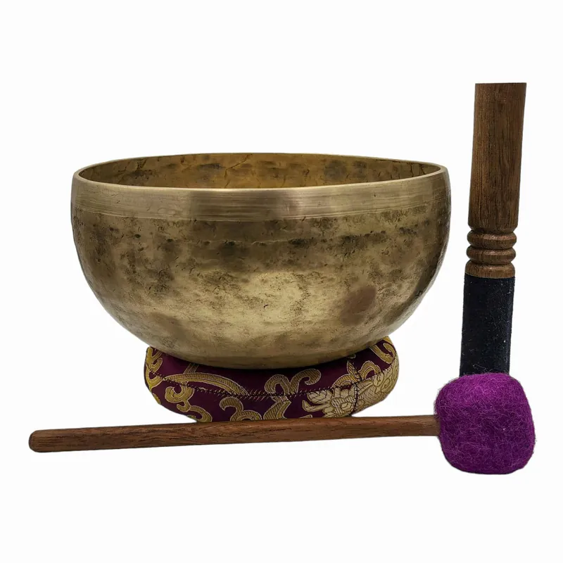 Bol chantant traditionnel en bronze Jambati