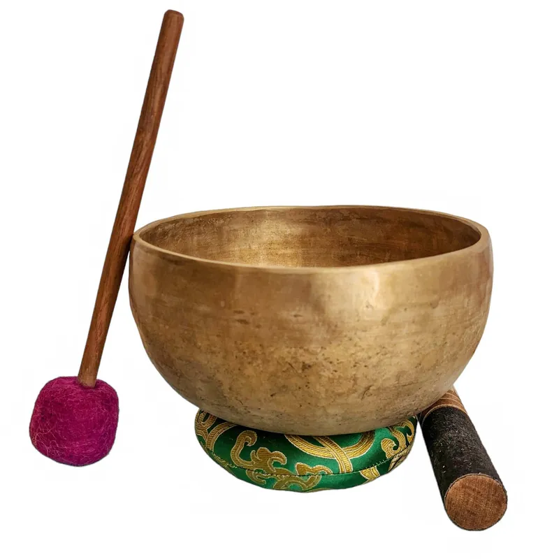 Bol chantant antique en bronze Jambati