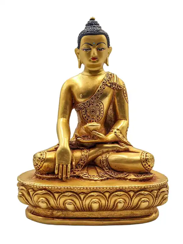Statue en cuivre du Bouddha Gautama