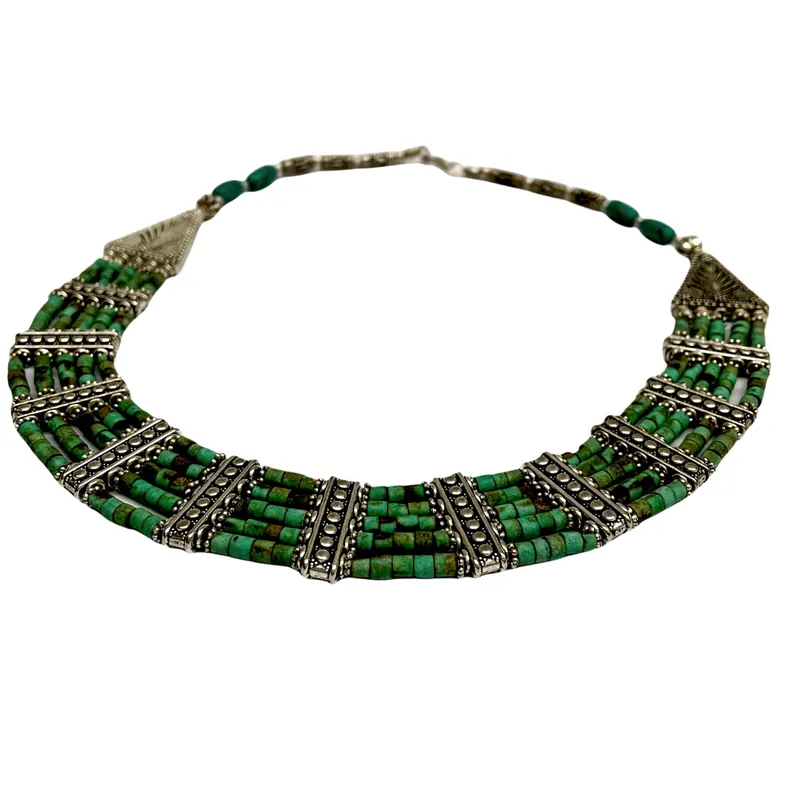 Collier Tribal Népalais en Métal