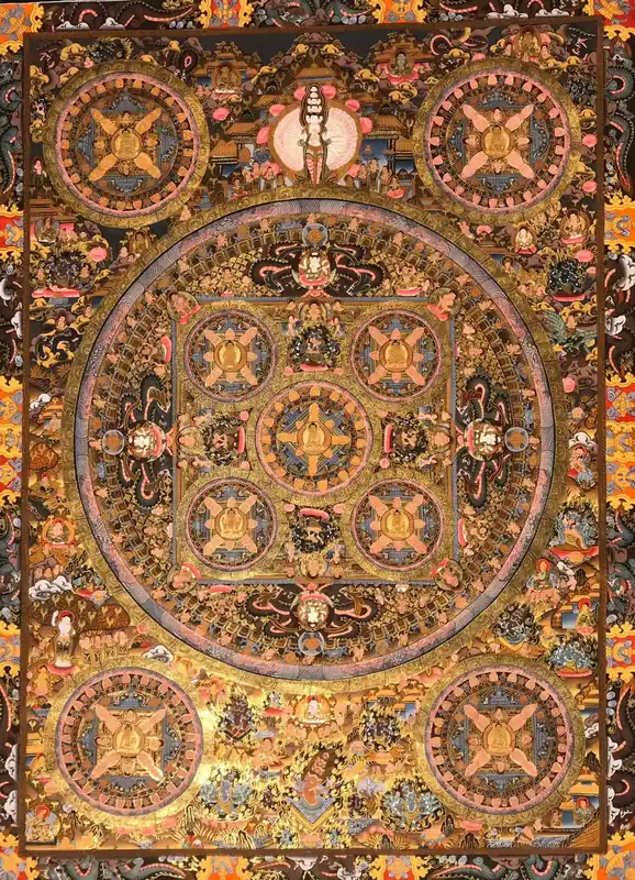 Thangka de Mandala de Bouddha en Toile