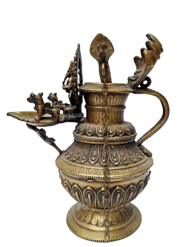 Statue miniaturisée en cuivre de Ganesh Sukunda