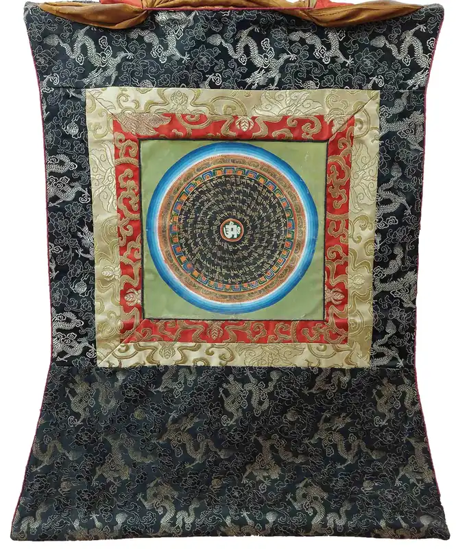 Thangka Mandala en toile de coton