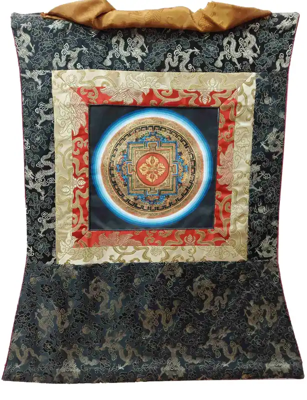 Mandala Kalachakra en toile de coton