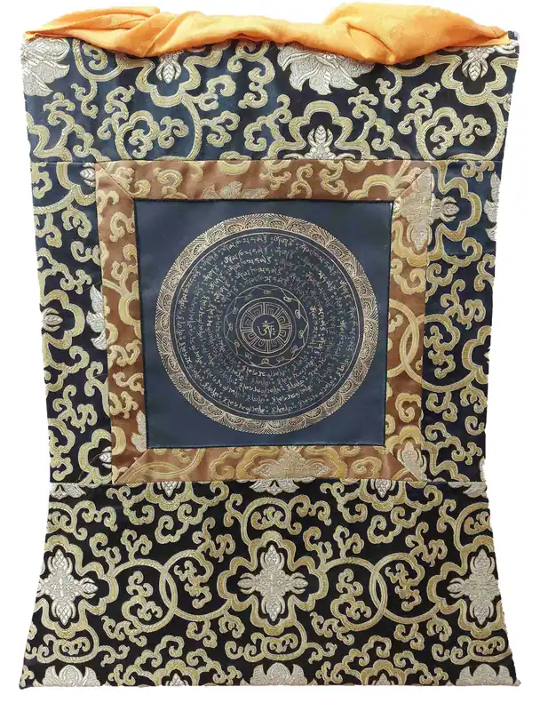 Thangka Mandala en Toile de Coton