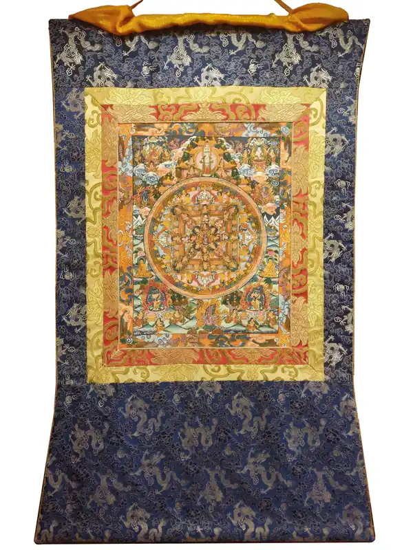 Mandala Yamantaka sur Toile de Coton