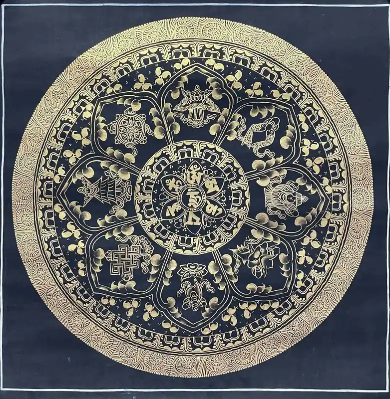 Mandala Om Mani Padme Hum – Toile et Couleurs