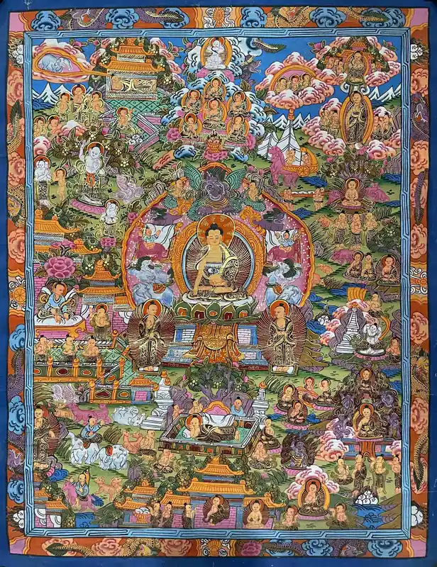 Thangka en Toile de Bouddha Shakyamuni