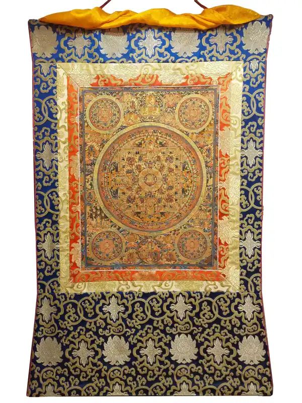 Thangka de Manjushri sur toile en coton