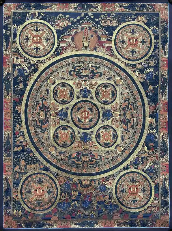 Mandala Shakyamuni en Toile de Coton