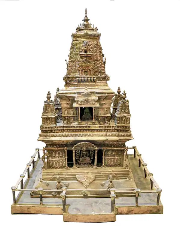 Statue en cuivre du Temple Maha Bhaudha