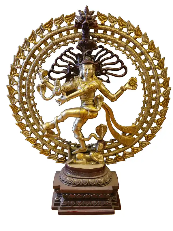 Statue en laiton de Shiva Nataraja