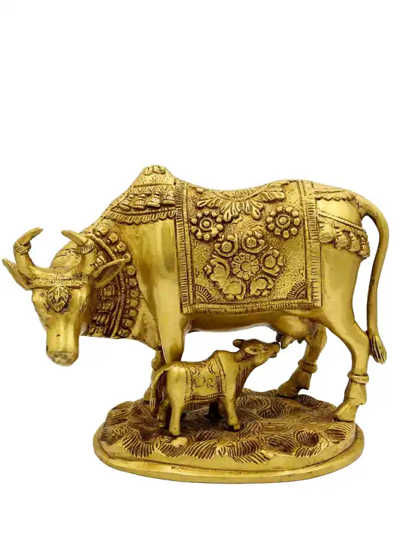 Statue en bronze de Kamadhenu