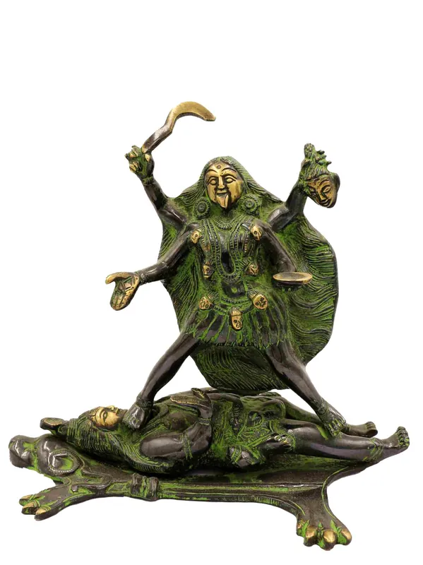 Statue de Kali en bronze, force divine