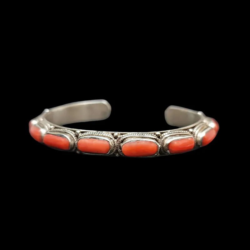 Bracelet en argent sterling avec incrustation de pierre