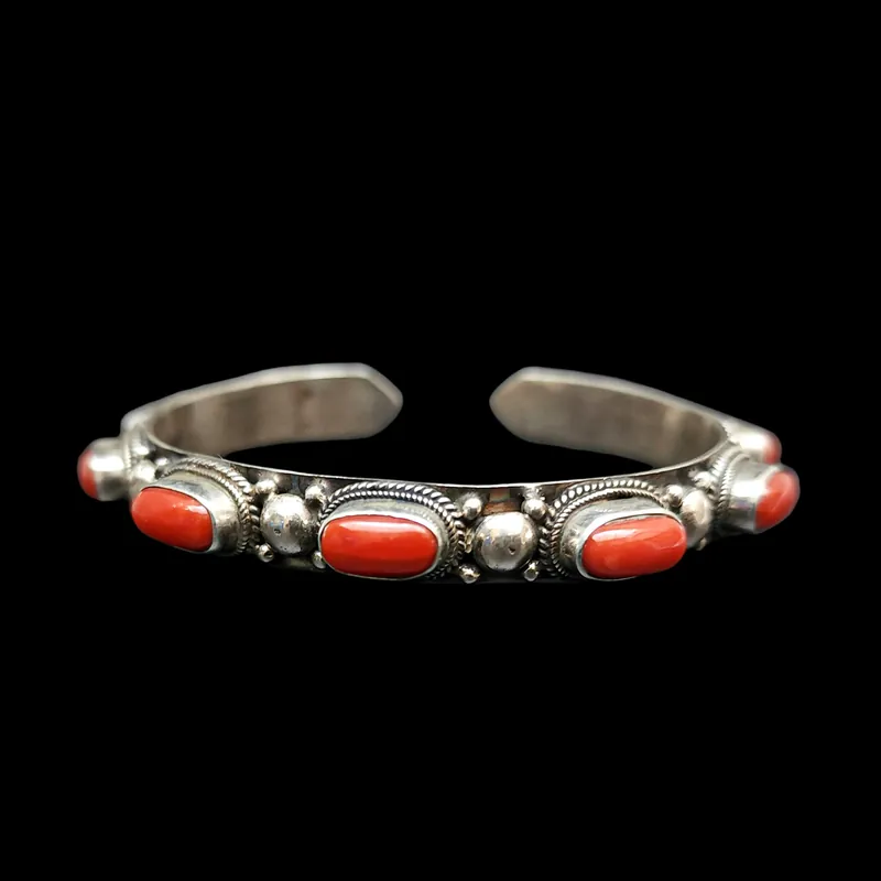 Bracelet en argent sterling avec pierre