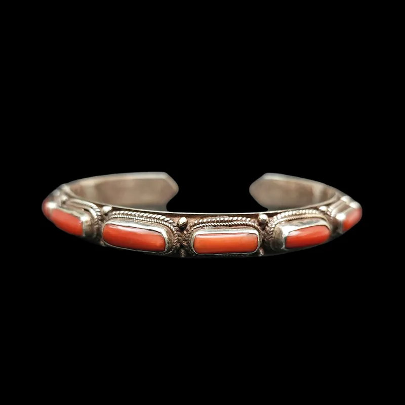 Bracelet en argent sterling avec incrustation de pierre