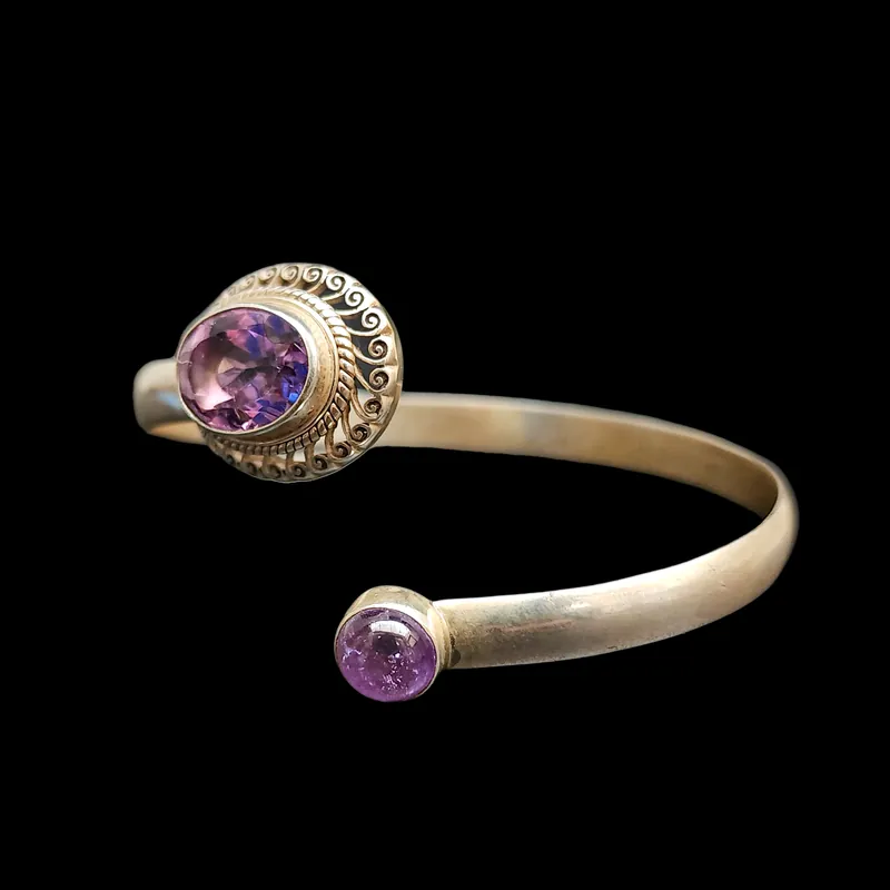 Bracelet en argent sterling avec pierre