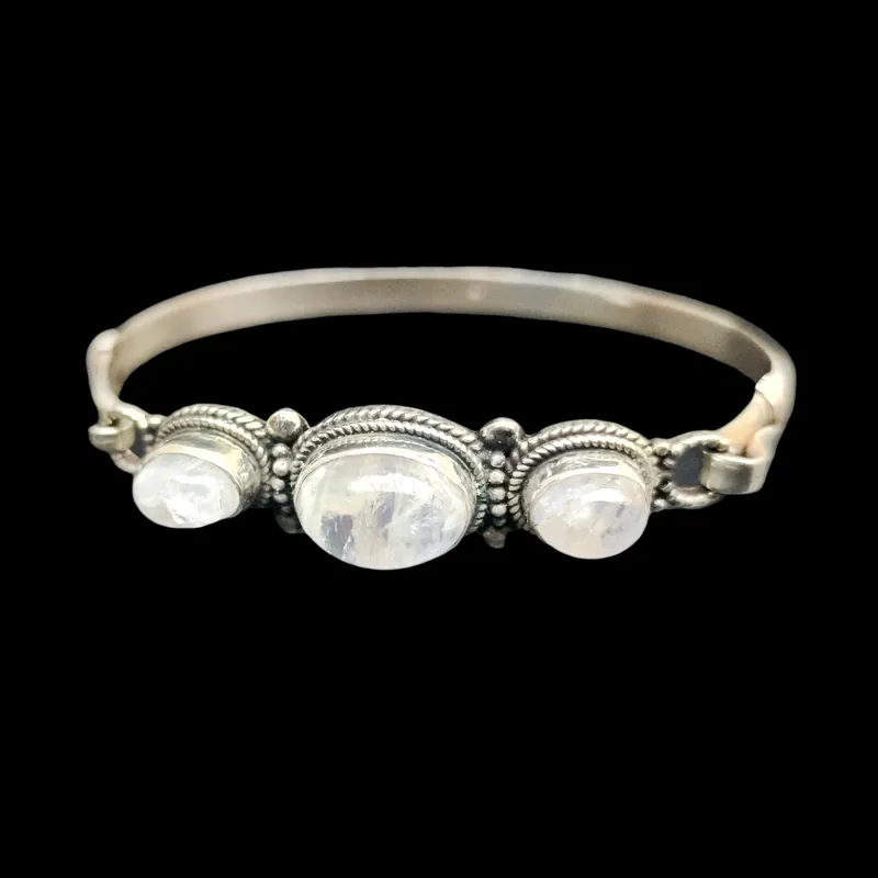 Bracelet en argent sterling avec inlay unique