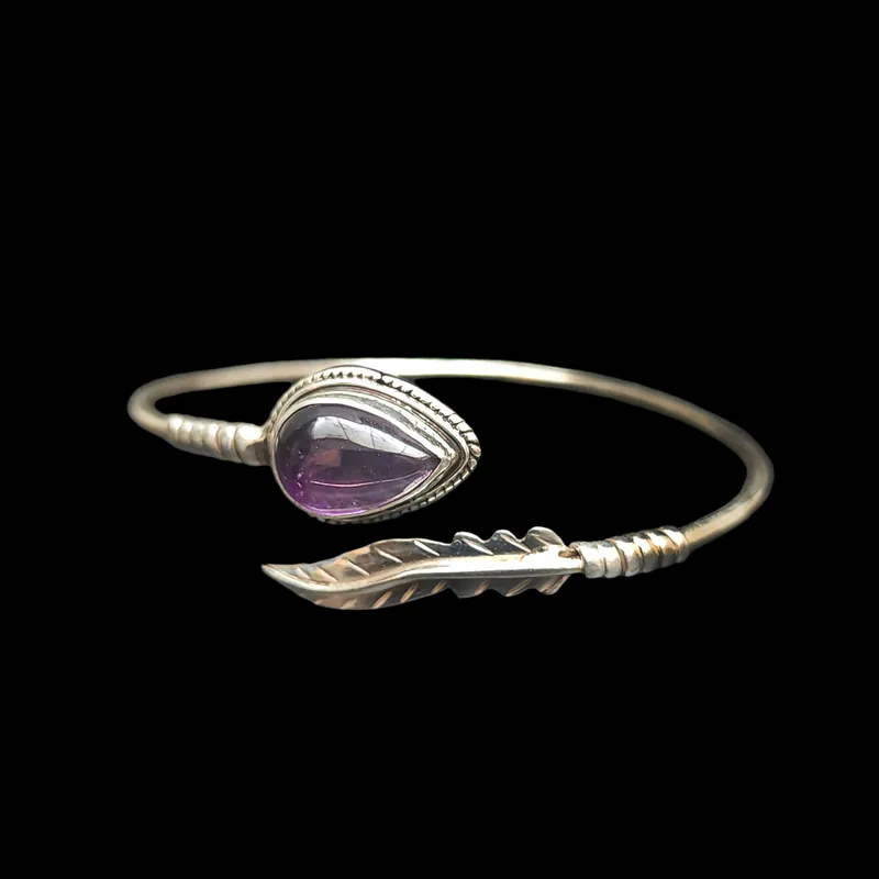 Bracelet en argent sterling avec pierres
