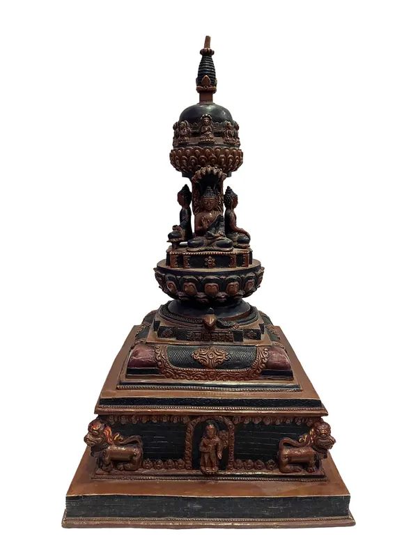 Stupa fait à la main avec des caractéristiques détachables
