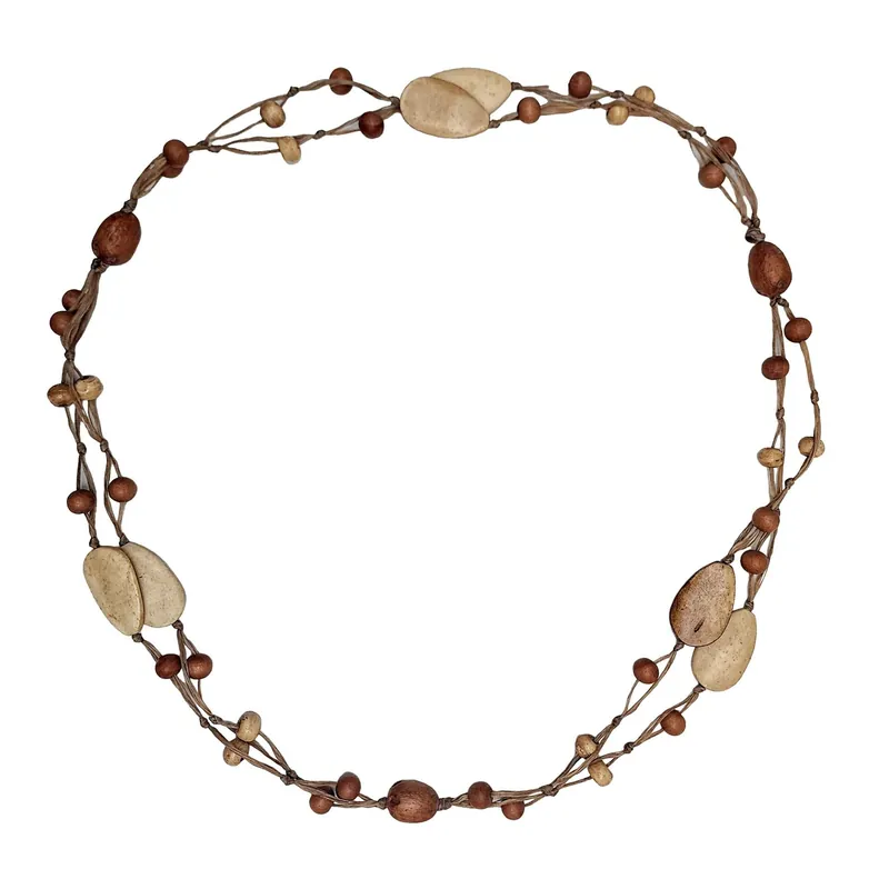 Collier designer en os de yak du Népal