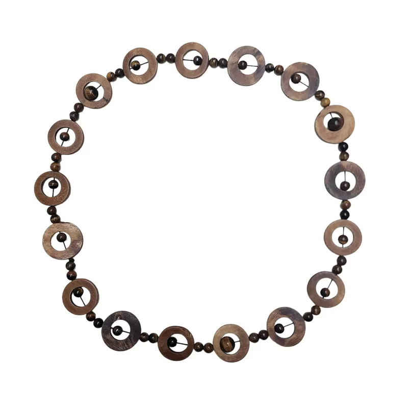 Collier designer en os de yak de la culture tibétaine