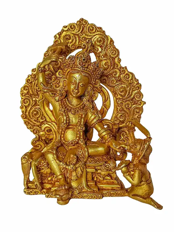 Statue en cuivre de Bhimsen – Force et Protection