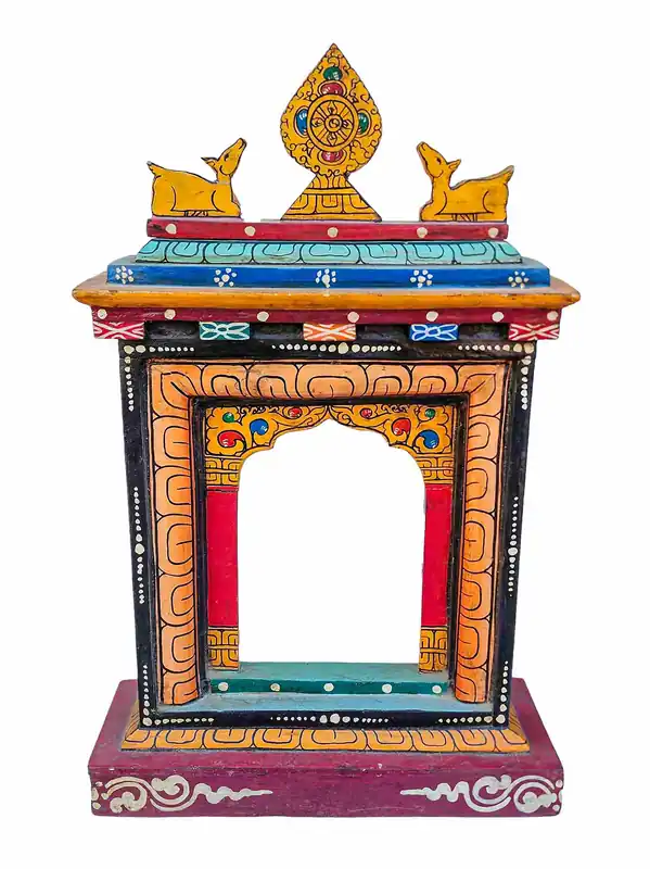 Temple rituel tibétain en bois traditionnel