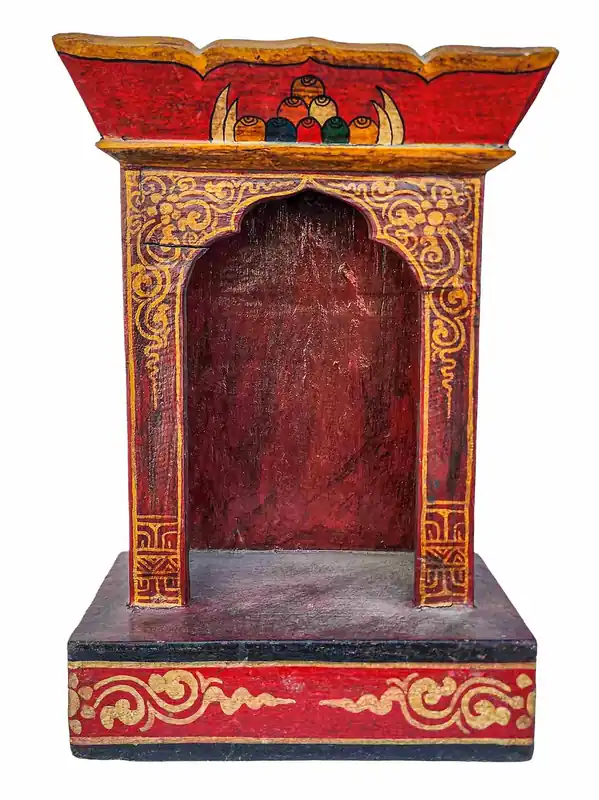Temple rituel tibétain en bois fait à la main