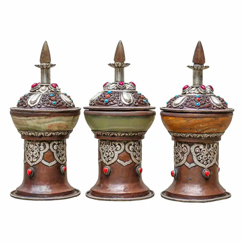 Ensemble de brûleurs d’encens en cuivre – 3 pièces