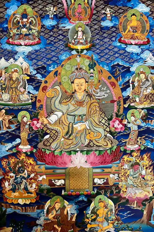 Thangka en toile de coton de Padmasambhava
