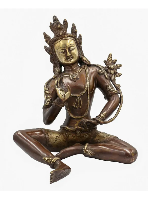 Statue de Bodhisattva en laiton – Embodement de la compassion