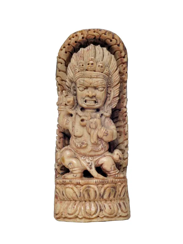 Tampons en os d’animal tibétain de Mahakala