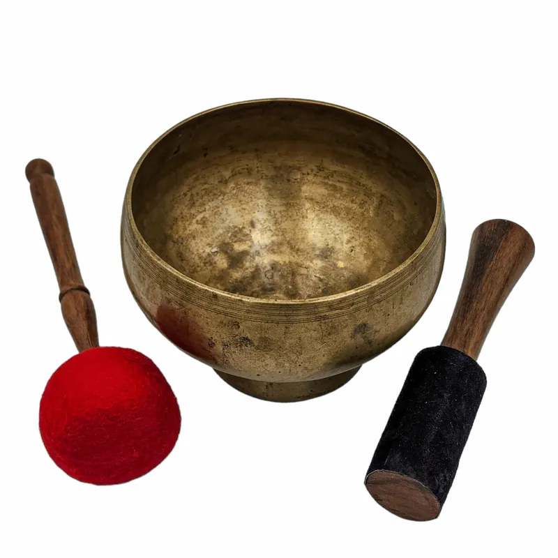 Bol chantant Naga en sept métaux de bronze