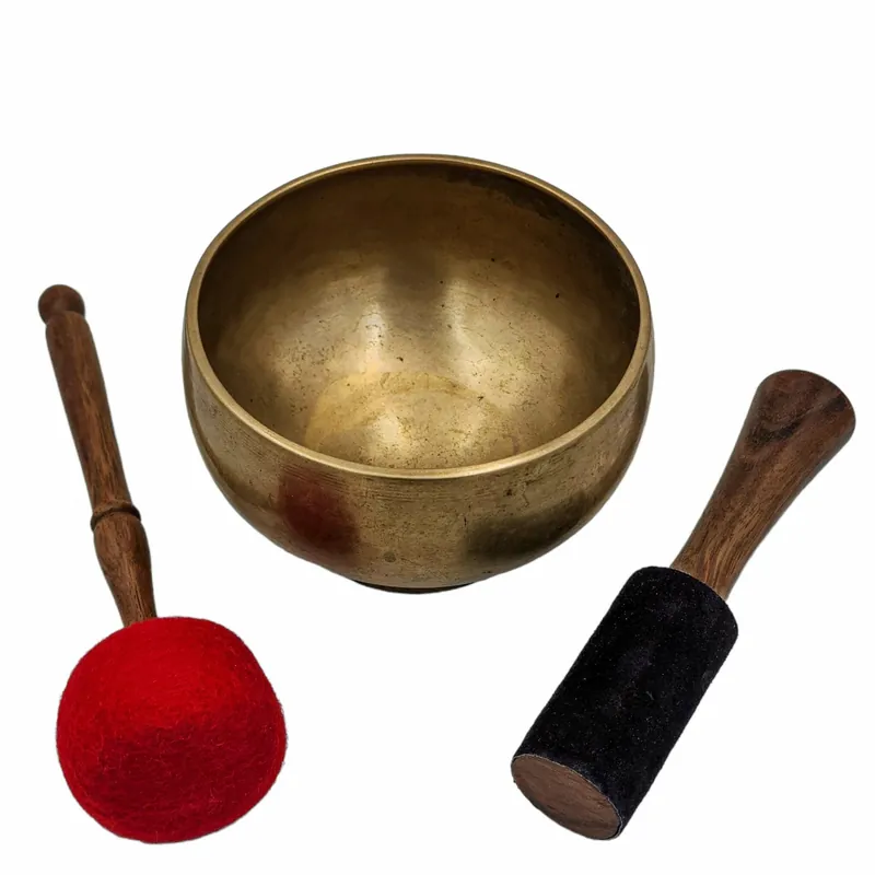 Bol chantant Naga en sept métaux de bronze