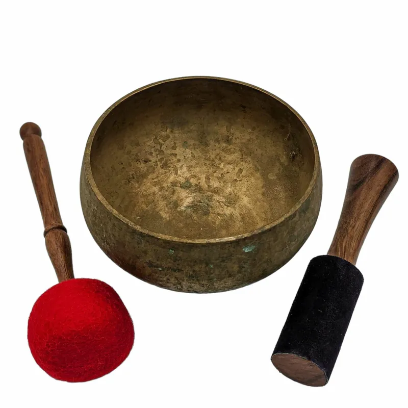 Bol chantant Naga en sept métaux de bronze