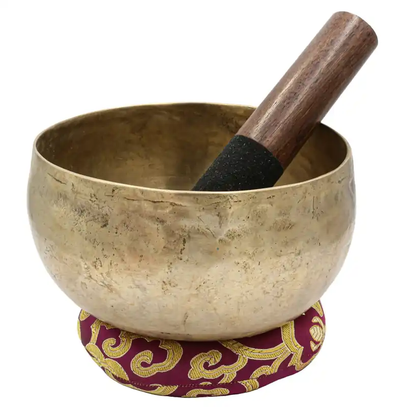 Bol chantant en bronze à sept métaux