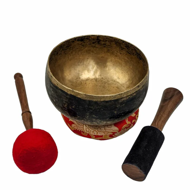 Bol chantant en bronze fait à la main sept fois pour la méditation