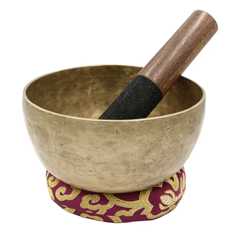 Bol chantant en kopre antique en bronze à sept métaux