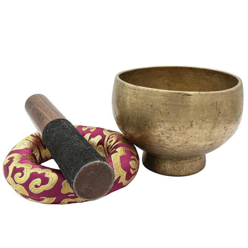 Bol chantant Naga en bronze à sept métaux