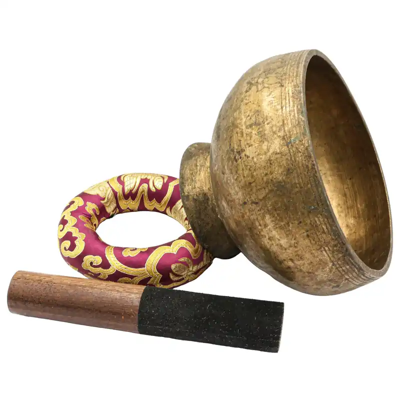 Bol chantant Naga en bronze à sept métaux