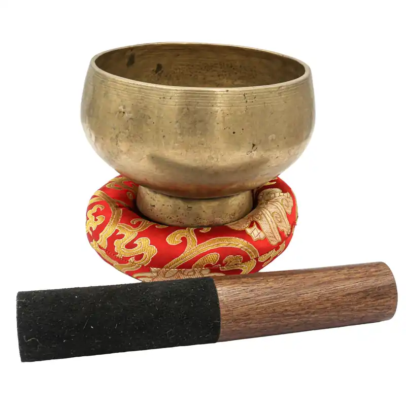 Bol chantant naga en bronze à sept métaux
