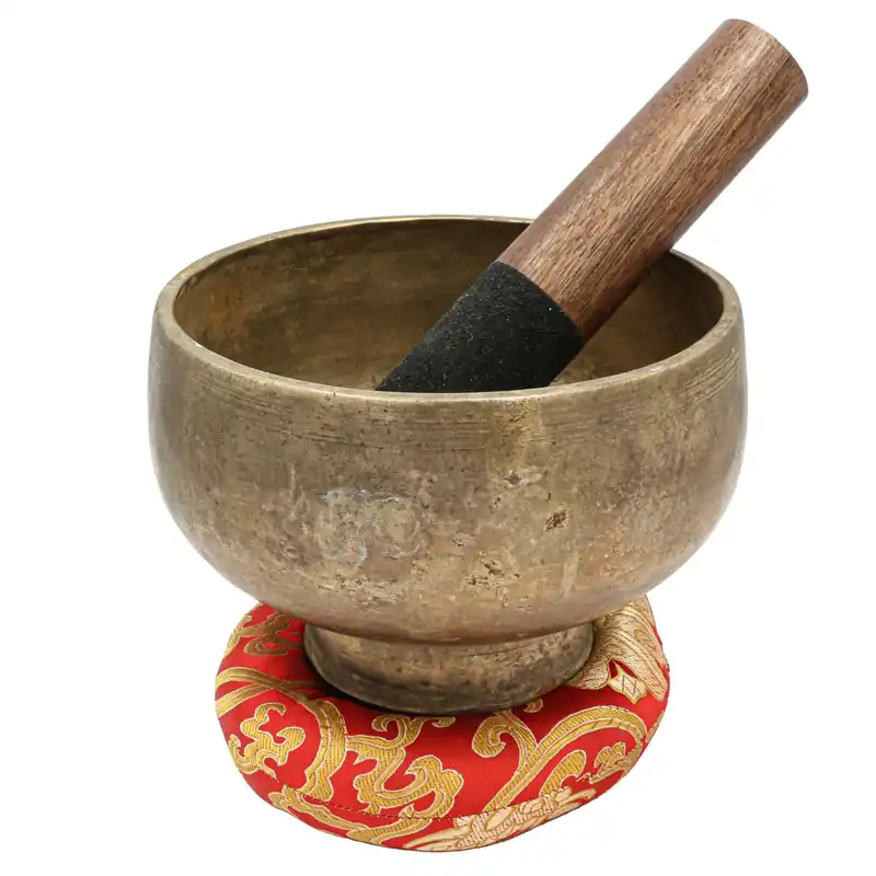Bol chantant Naga en bronze à sept métaux