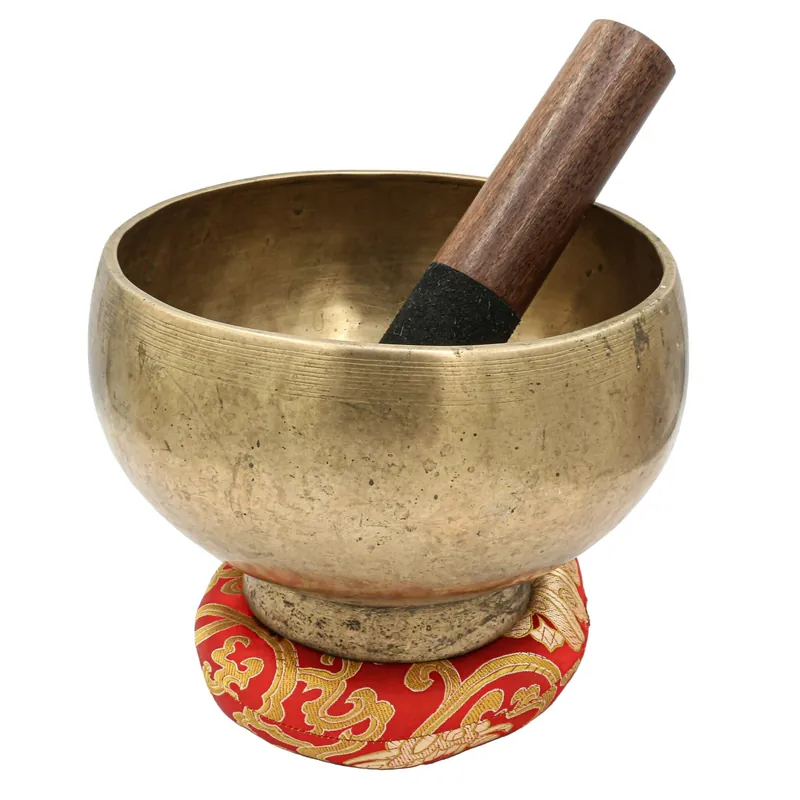 Bol chantant naga en bronze sept métaux